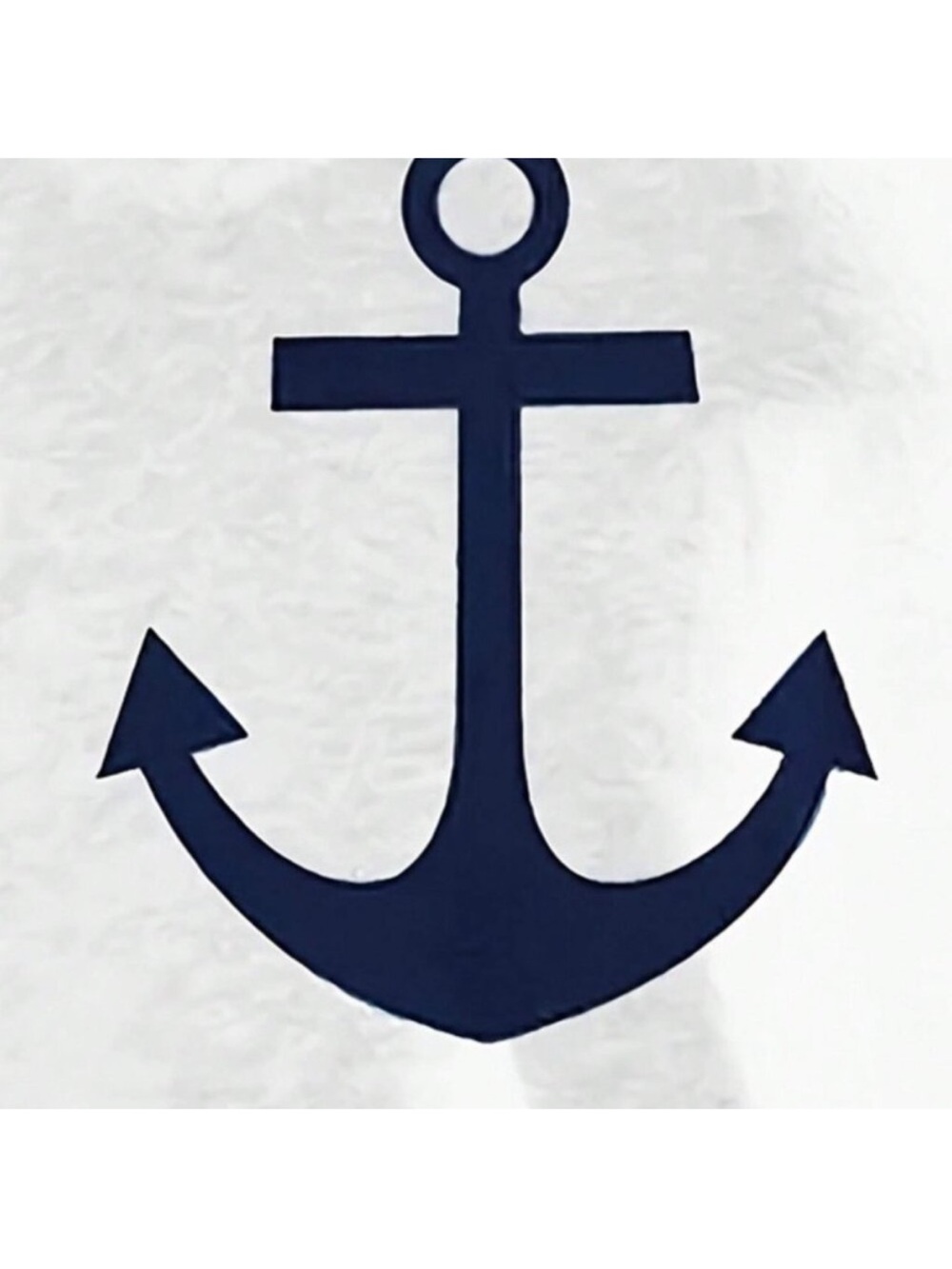 Nautical Anchor Graphic Women’s Tee - White & Navy